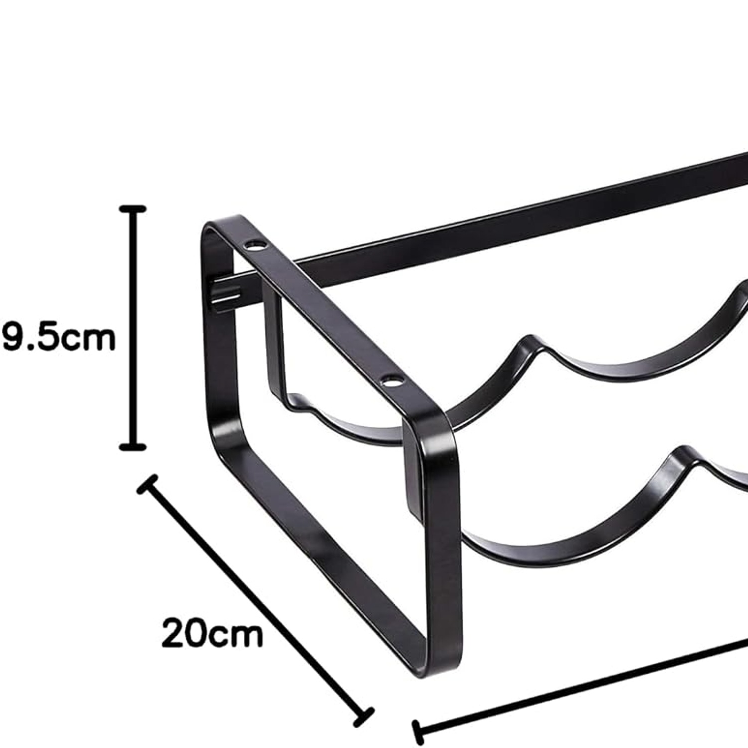 Stackable Metal Wine Rack, 4-Bottle Countertop Holder: image 5