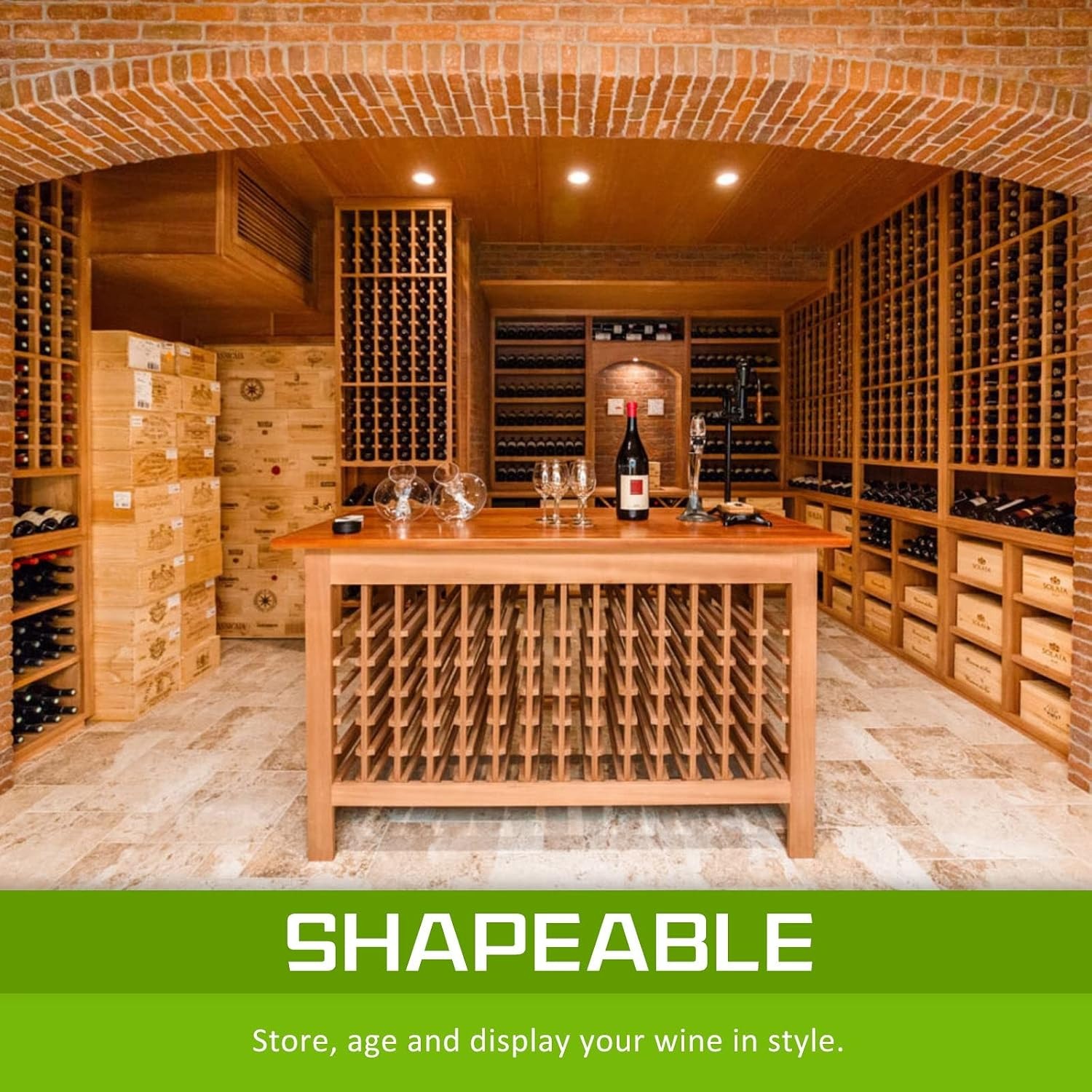 20 Bottle Timber Wine Rack: image 3
