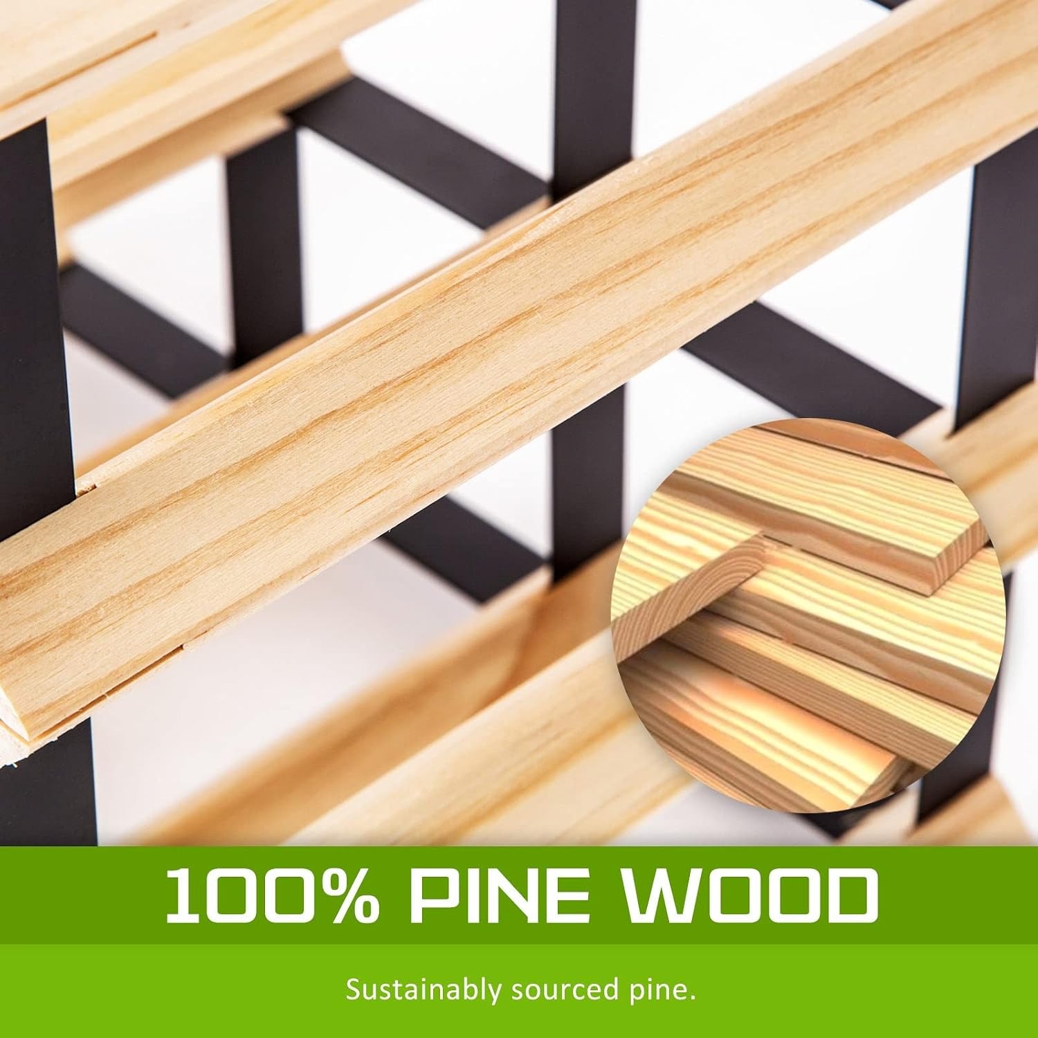 20 Bottle Timber Wine Rack: image 8