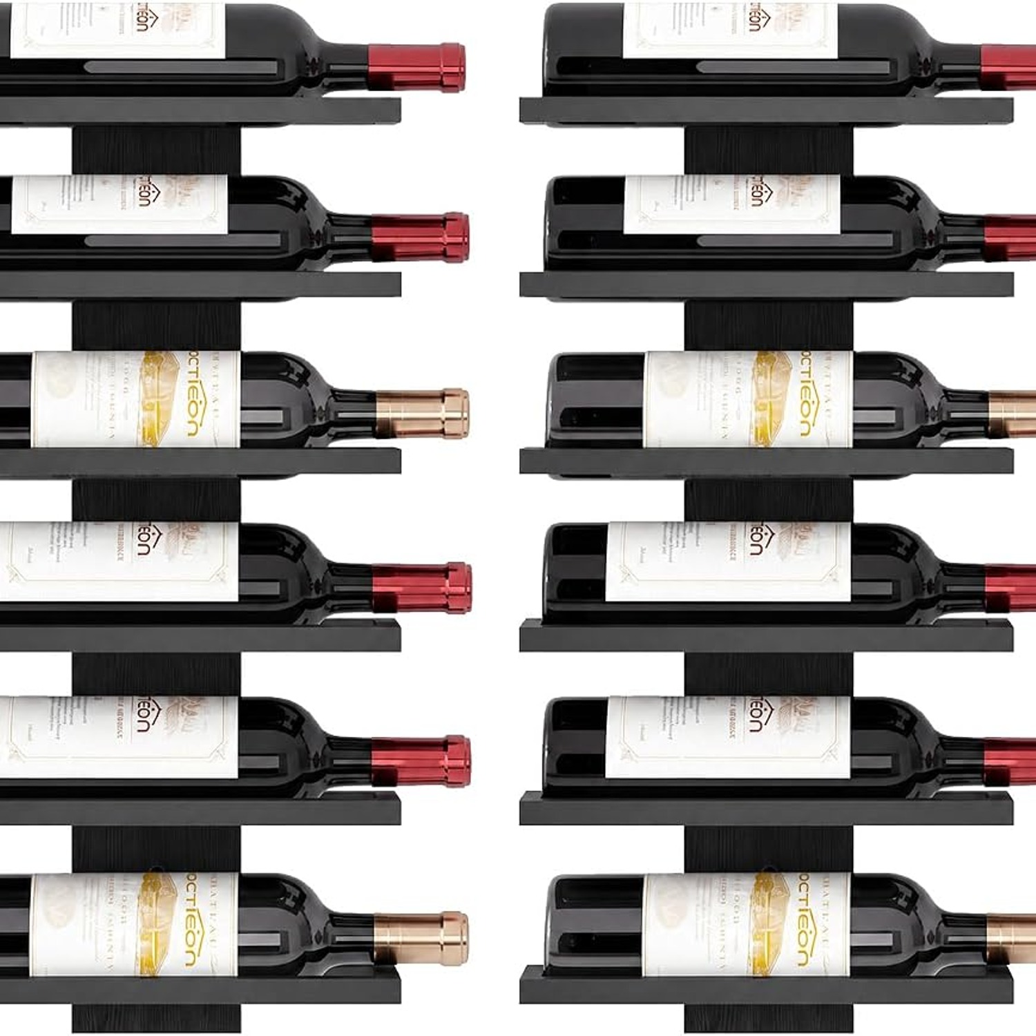 Wall Wine Rack 6 Tier Bottle Display: image 2
