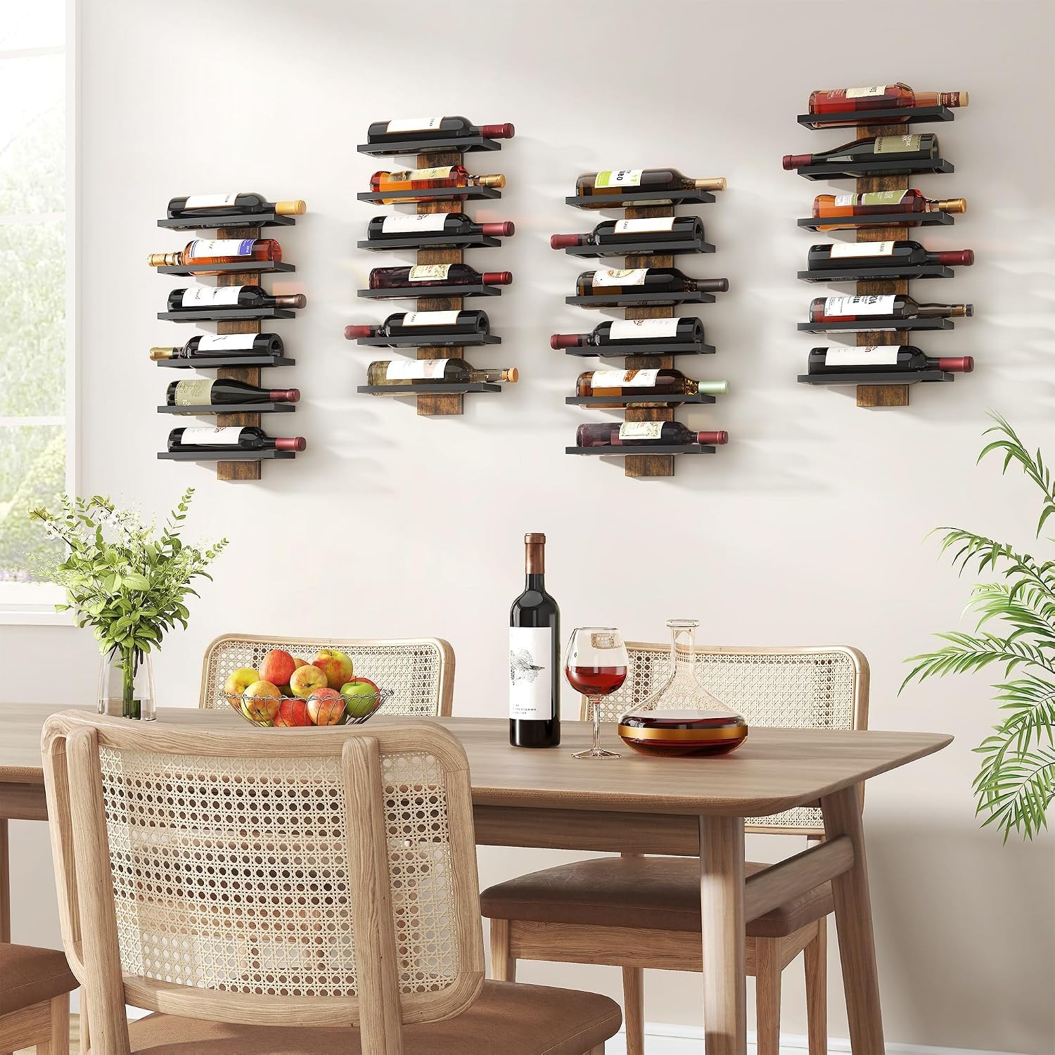 Wall Wine Rack 6 Tier Bottle Display: image 3