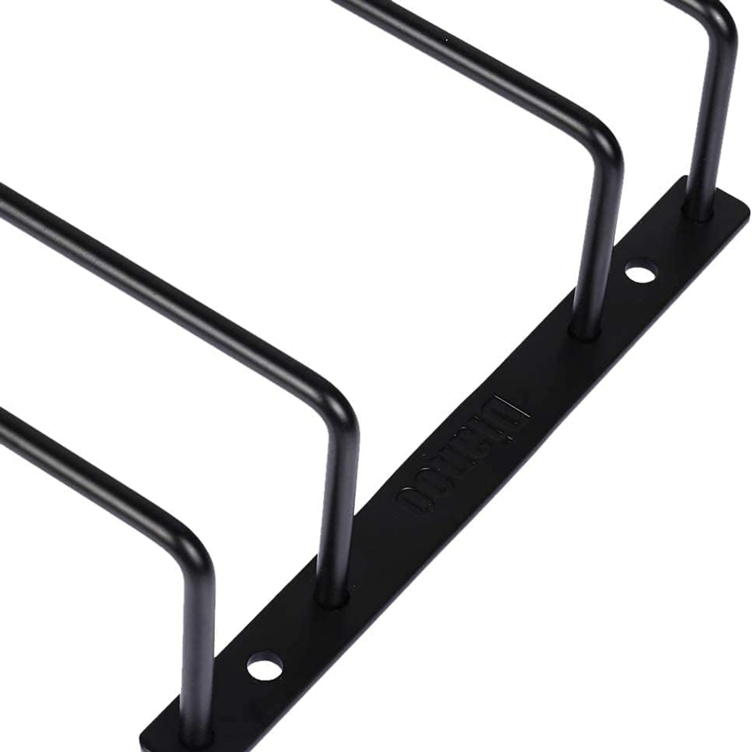 Dianoo Black Wine Glass Rack 35cm Under-Cabinet Stemware Holder