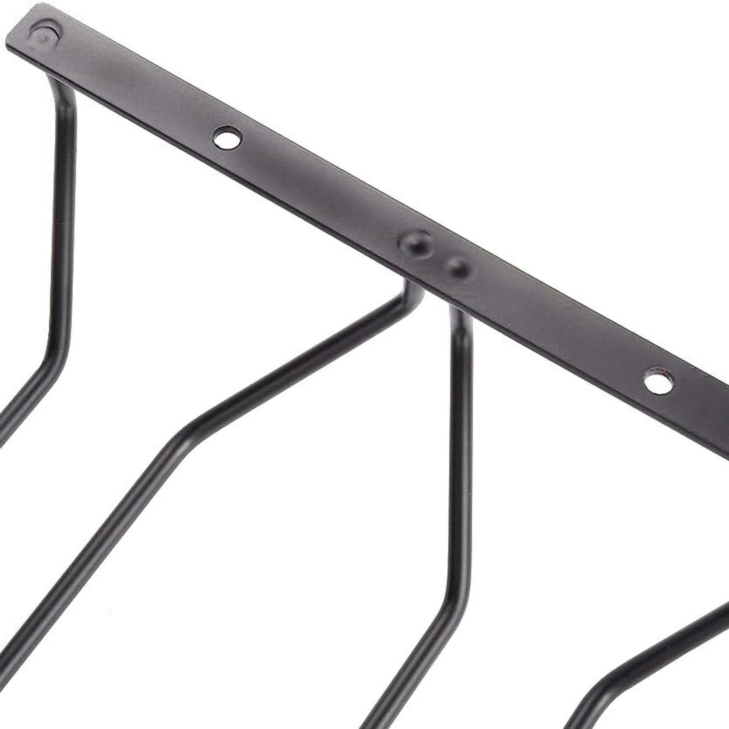Dianoo Black Wine Glass Rack 35cm Under-Cabinet Stemware Holder