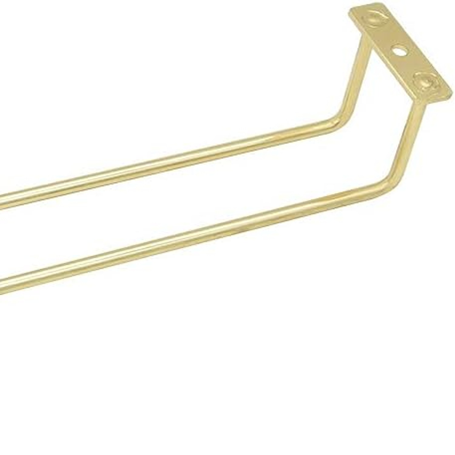 Gold Wine Glass Rack 30cm, 3-Pack Under-Cabinet Stemware Holder: image 3