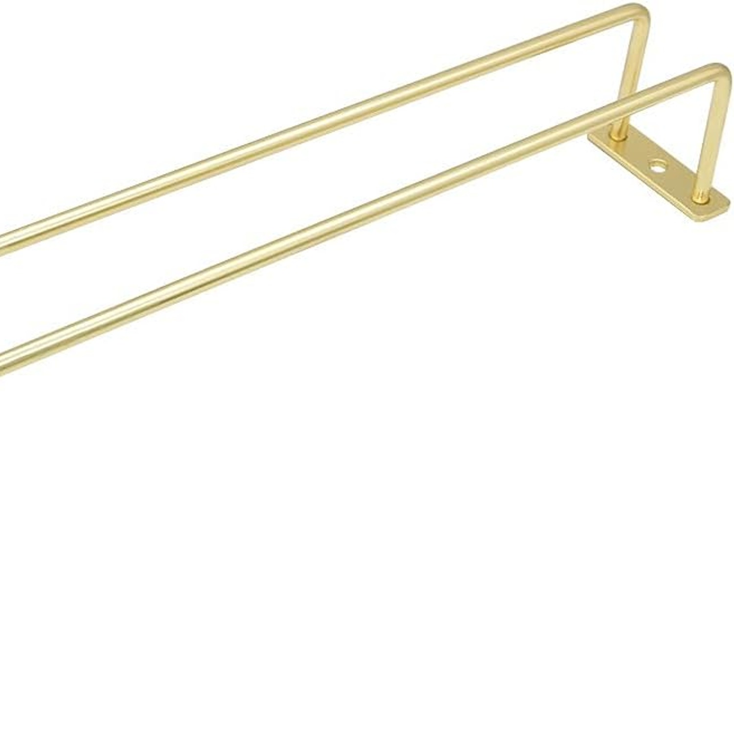 Gold Wine Glass Rack 30cm, 3-Pack Under-Cabinet Stemware Holder: image 4