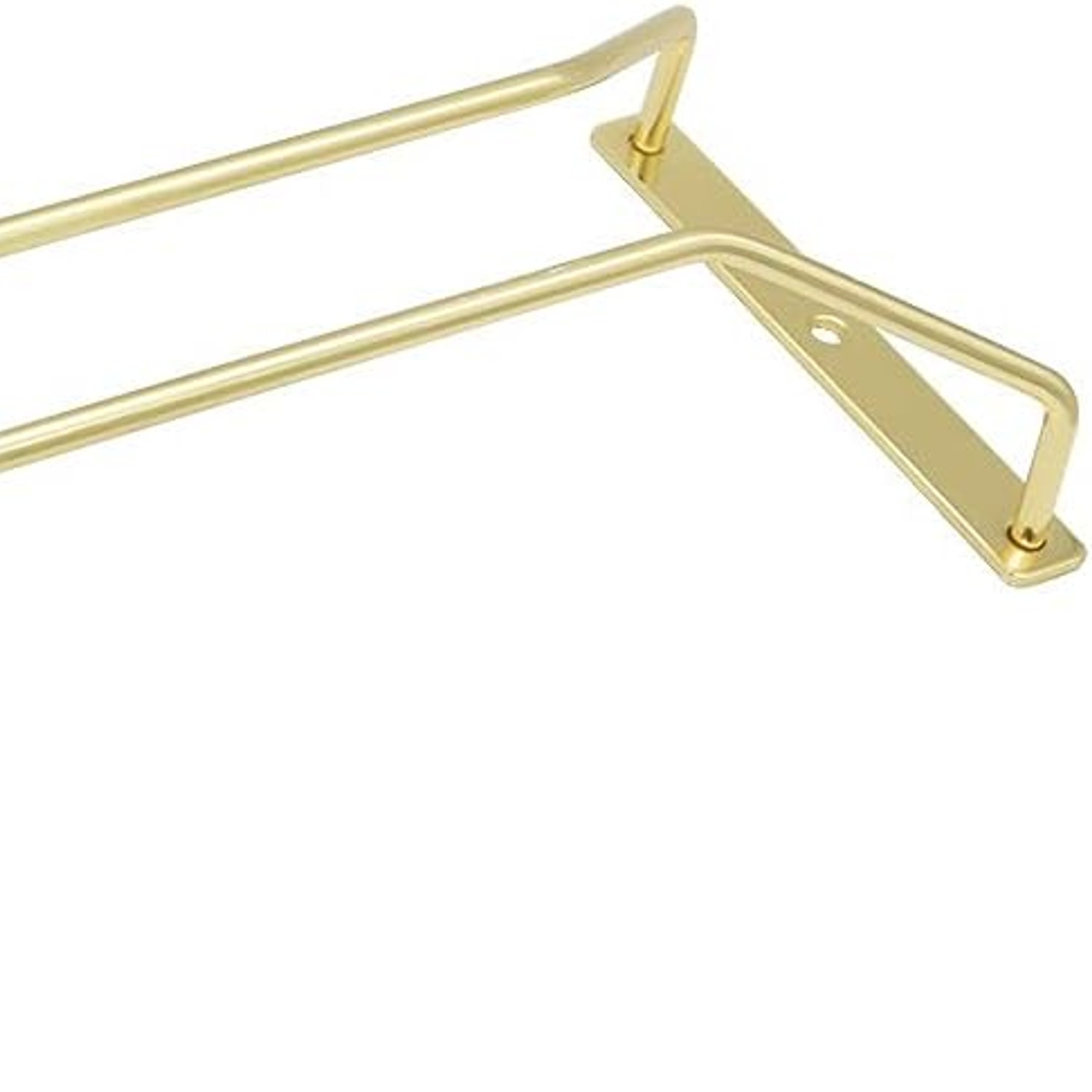 Gold Wine Glass Rack 30cm, 3-Pack Under-Cabinet Stemware Holder: image 5