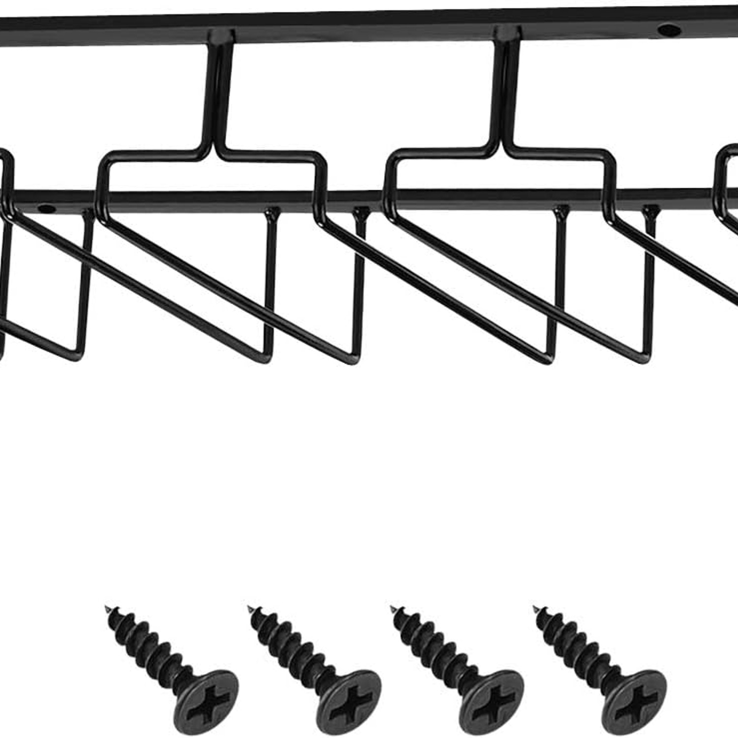 4 Row Under Cabinet Wine Glass Rack: image 3